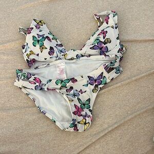 Butterfly Print Bikini Set